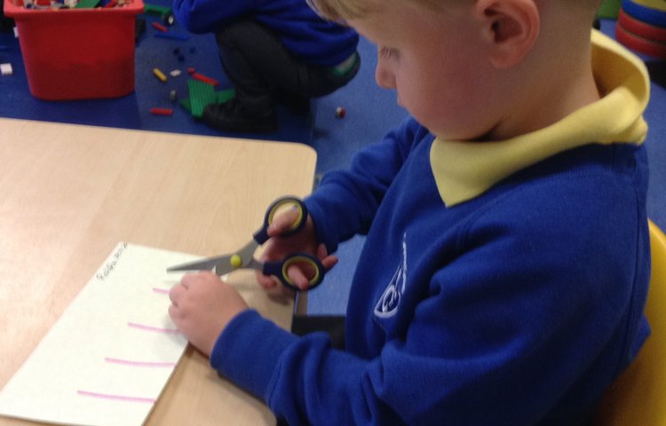 Image of Learning to use scissors