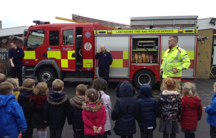 Image of Fire engine visit