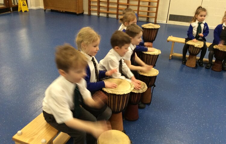 Image of Yellow Ducklings African Drumming