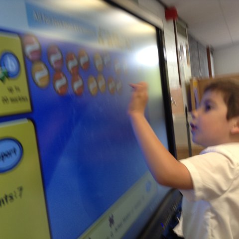 Image of Counting on our new Clever Touch board