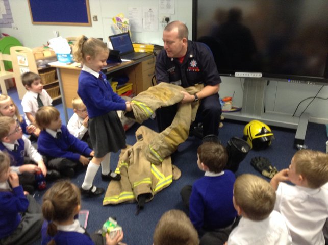 Image of Fire Fighter Visit to Ducklings