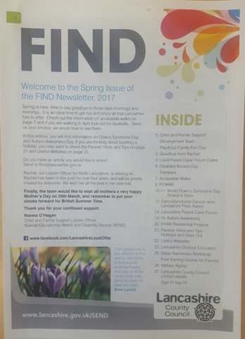 Image of FIND Magazine. Spring. Support for children with SEN