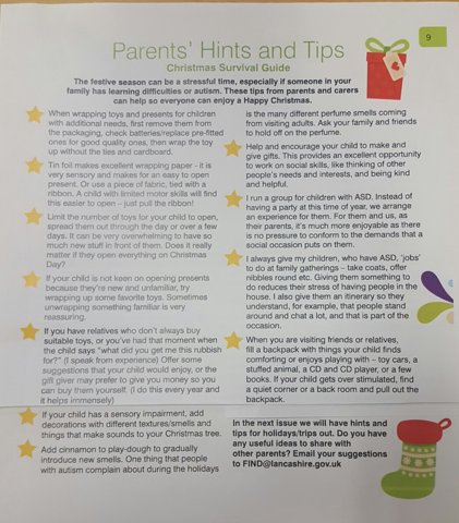 Image of SEN support. Tips for the festive period if someone in your family has learning difficulties or autism.