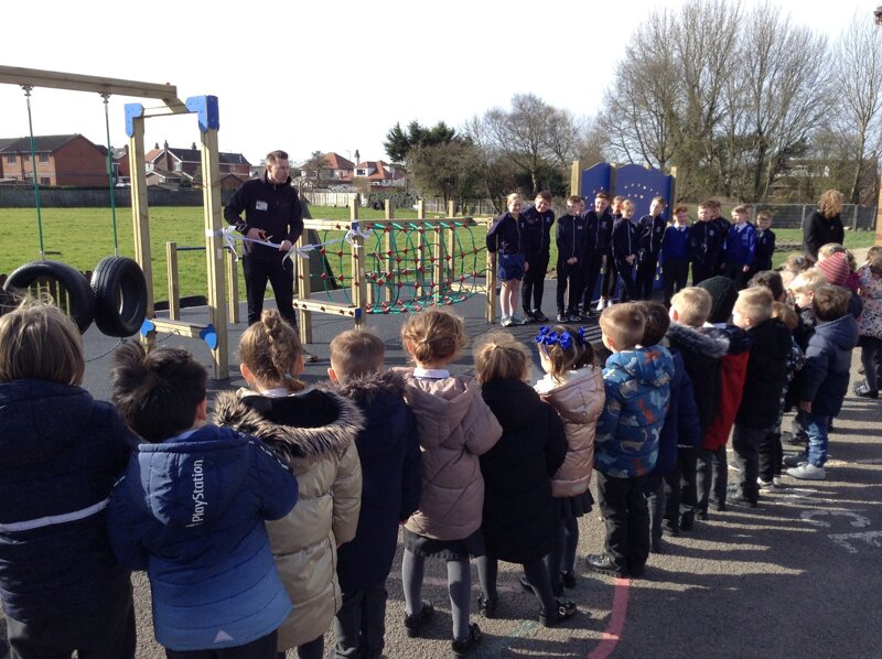 Image of Grand opening of our new playground 